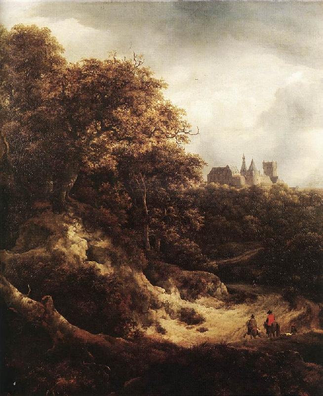 RUISDAEL, Jacob Isaackszon van The Castle at Bentheim d oil painting image